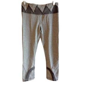 Lululemon Size 4 Run Inspire Crop ll Gray Leggings
